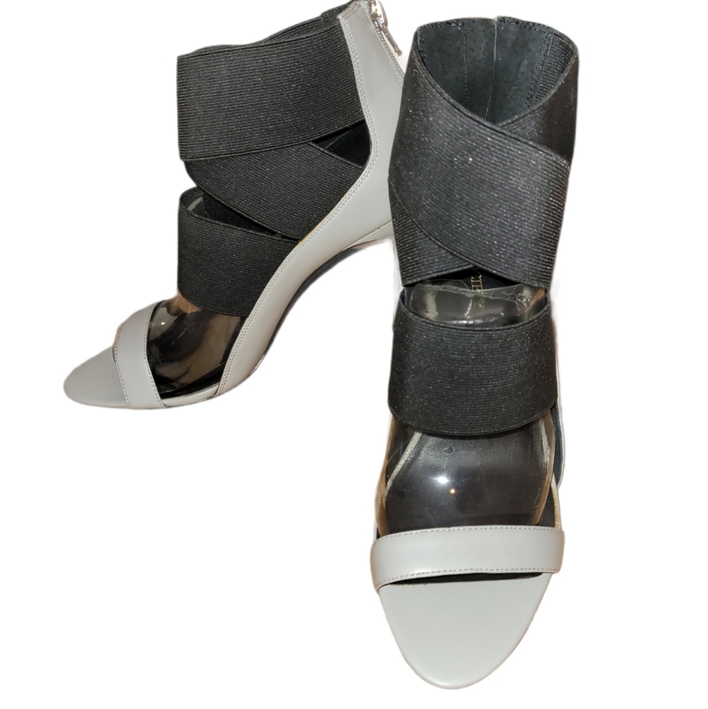 Gray & Black Sandals